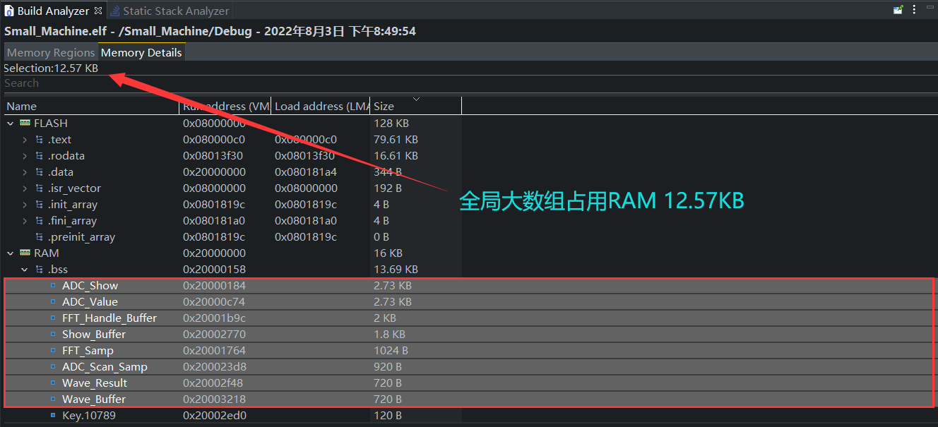 EETree_全局大数组占用RAM12.57KB